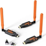 Wireless Hdmi Transmitter And 2 Receiver Extender 150M Multiple Screen Projector. Fixed Price $119.00.