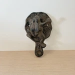 Vintage Rustic Cast Iron Frog Door Knocker Lily Pad Solid. Fixed Price $22.99.