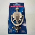 Door Knocker Schlage Lifetime Solid Bright Brass Imperial 9 X 4 Inches - New. Fixed Price $29.99.