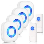 Wireless Doorbell, Physen Waterproof Chime Kit Operating 1300-FT.... Fixed Price $56.37.