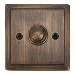 Wired Brass Vintage Decorative Square Door Bell Chime Push Button Antique. Fixed Price $33.60.