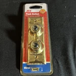 Ace 36482 Push Button Wired Brass Light Switch Nos 2005 Vtg. Fixed Price $18.99.