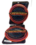2X Aerobie 13" Orange Pro Ring Outdoor Flying Discs Long Distance Soft Catch New. Fixed Price $28.00.
