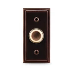 Heath Zenith Wired Oil Rubbed Bronze Metal Body Led Lighted Doorbell Push-button. Fixed Price $15.30.