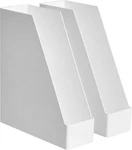 Amazon Basics Rectangular Plastic Desk Organizer, Magazine 2 Pack, White. Fixed Price $21.22.