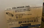 Thomas & Betts UQLXN500R-2SQ Red Thermoplastic Light Alarm Led Exit Combo Unit. Fixed Price $49.99.