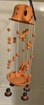 Handmade Terracotta Bell Wind Chime Mobile Bird Feeder, 24. Fixed Price $48.00.