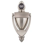 Harney Hardware 4IN. 32438 Door Knocker With Peephole Viewer Satin Chrome. Fixed Price $12.95.