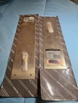 Baldwin Hardware Push Plate 3X12 Set Of Goldtone New Sealed. Fixed Price $15.00.