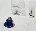 Nostalgic Warehouse 724960 Rope Rosette Privacy Crystal Cobalt Glass Door Knob. Fixed Price $50.00.
