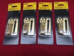 4 Stanley Chain Door Guards Satin Brass. Fixed Price $19.95.