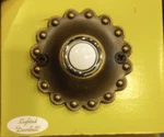 Atlas Rustico Doorbell Button Hardware Aged Bronze Round Decorative. Fixed Price $19.95.