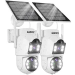 Gaiexce Solar Security Camera Wireless Pan Tilt 4MP Dual Lens 2.4G Wifi White. Fixed Price $79.99.