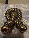 Antique Vicenza DK9003 Equestre Rope Door Knocker Gold. Fixed Price $59.99.