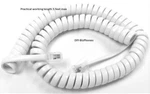 2-PACK Bright White 9FT Kerlitar Amplified Phone Handset Cord Big-button Curly. Fixed Price $9.49.