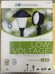 Low Voltage Plastic Pathway & Spot Light Kit - Four Seasons Courtyard Warm. Fixed Price $49.99.