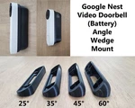 Google Nest Video Doorbell Battery Wedge Angle Mount Bracket Holder 3D Printed. Fixed Price $11.99.