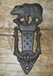 Cast Iron Antique Style Black Bear Door Knocker Rustic Brown Finish Cabin Decor. Fixed Price $10.99.