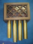 Vintage Miami Carey 4-BRASS Tubular Doorbell Chime, 4-CHIME. Fixed Price $150.00.