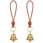 2 Pcs Brass Hanging Bells For Door Knob Vintage Small Decoration Gold J.... Fixed Price $16.32.
