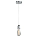 Innovations Whitney Bare Bulb Mini Pendant, Chrome/white Cord 100PC-10W-0PC. Fixed Price $79.20.