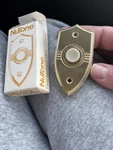 Vintage Nutone PB-20L Pushbutton Lighted Door Bell Gold Anodized. Fixed Price $9.00.