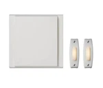 Nutone Line Voltage Wired Doorbell, With (2) Led Lighted White Pushbutton. Fixed Price $11.00.