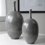 Uttermost 17711 Riordan Set Of 2 Contemporary Modern Marbled Ceramic Vases. Fixed Price $400.80.
