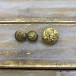 Lot Of 3 Old Military Button WW2 Round Vintage Msh/ Crest Pins. Fixed Price $14.95.
