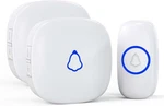 Secrui Wireless Doorbell, Mini 1 Push Button 2 Receivers, White. Fixed Price $31.70.