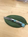 Native American Inspired Pocket Knife With Stainless Steel Blade. Fixed Price $85.00.