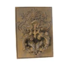 Cast Iron Door Knocker Griffins Ornate Design Distressed Plate. Fixed Price $131.25.