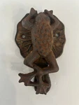 Heavy Cast Iron Frog Lily Pad Door Knocker Garden Nature Country Decor Brown. Fixed Price $16.26.