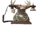 Vintage Buck Deer Antler Push Button Phone Land Line 2006 Hunters Cottagecore. Fixed Price $39.00.