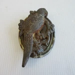Antique Hubley Cast Iron Parrot Door Knocker Macaw Ornate Lover Birds. Fixed Price $30.00.