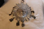 Hanging Silver Metal Sunshine Wind With 6 Chimes, Handmade Unique. Fixed Price $32.00.