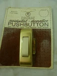 Vintage Thomas Residential Door Bell Chime Gold Tone Push Button New Nos. Fixed Price $20.99.
