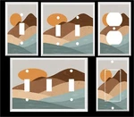 Mountains And Sun Modern Light Switch Cover Plate Or Outlets Pick. Fixed Price $6.79.