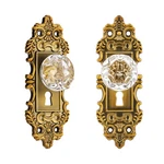 Ceymio Vintage Dummy Door Knob, 2-PACK, Crystal Glass, Antique Brass, Interior. Fixed Price $39.08.