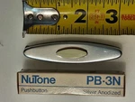 Vintage Nutone PB3N Silver Anodized Doorbell Pushbutton. Fixed Price $13.99.