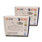 Lithonia Led Recessed 6" Ultra Thin Wafer Downlight -2 Pk- Dimmable Ceiling Lamp. Fixed Price $34.99.