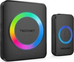 Tecknet Wireless Doorbells For Home, 1 Button & Plug-in Receiver, Black. Fixed Price $14.52.