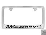 Ford Mustang Script Chrome Plated Metal License Frame Holder. Fixed Price $41.95.