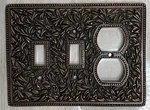 Vicenza Designs Sanmichele Wall Plate Antique Copper Jumbo Double Toggle Outlet. Fixed Price $43.98.