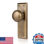 Newliplace 2-PACK Vintage Antique Brass Single Sided Dummy Door Knobs Interior. Fixed Price $34.25.