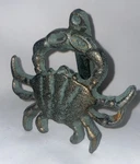 Bronze Finish Cast Iron Crab Figure Door Knocker 5 Inches High. Fixed Price $20.93.