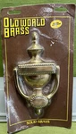 Old World Brass Solid Georgian Door Knocker K1 W/hardware - New Stock. Fixed Price $20.00.