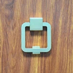 Reliabilt 5-1/5-IN Soft Brass Finish Door Knocker Square New Factory Packaged. Fixed Price $8.09.