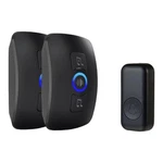 Door Chime Kit Kerui Waterproof Black 2 Receivers 1 Button 60 Melodies 5 Volumes. Fixed Price $18.97.