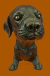 Labrador Adorable Puppy Art Deco Retriever Dog Statue Figurine Bronze Sculpture. Fixed Price $174.50.